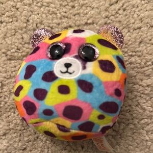 TY Multicolor Leopard Plush Toy